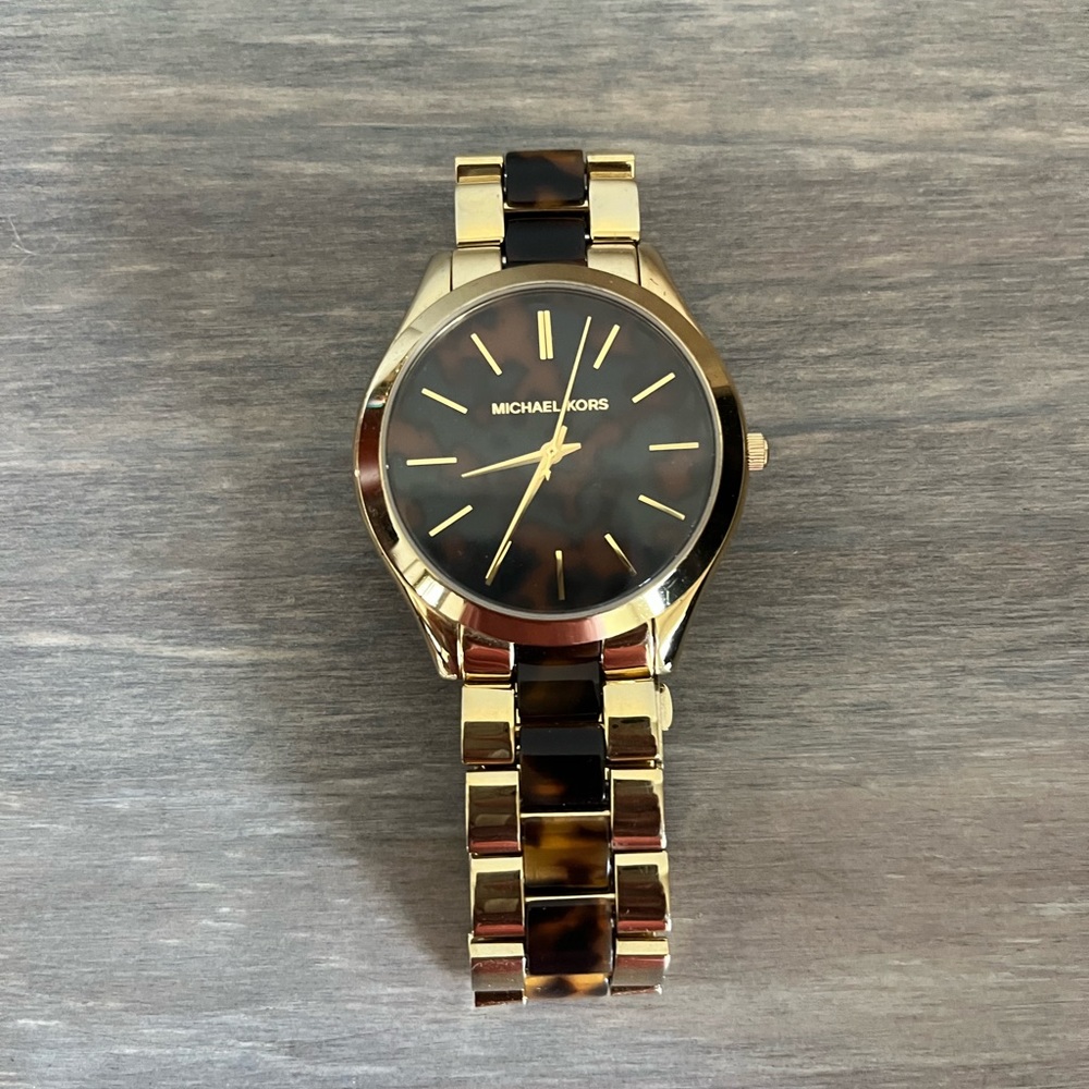 Michael Kors Gold/Tortoise Watch